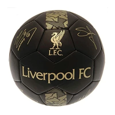 Image of Liverpool F.C. Phantom Signature Soccer Ball (1) (Black/Gold), Black/Gold, 1