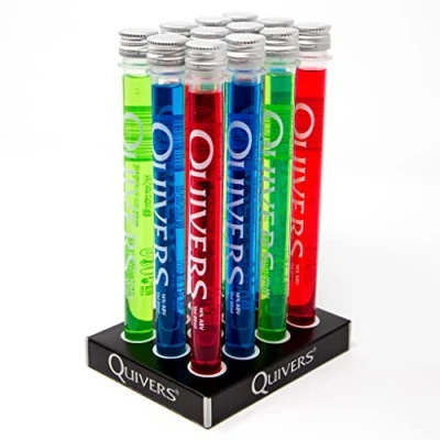 Image of Quivers Mixed Vodka Shots, 14% ABV, 12 x 20ml, Sour Apple/Strawberry/Raspberry