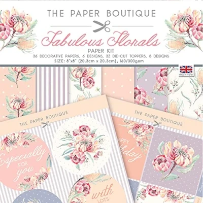 Image of Paper Boutique Fabulous Florals Kit, Various, 8 x inches