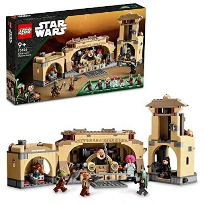 Image of LEGO 75326 Star Wars Boba Fett’s Throne Room Buildable Toy for Kids 9 Plus Years Old with Jabba the Hutt&#039;s Palace &amp; 7 Minifigures, Gift Idea