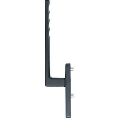 Image of HOPPE 11668994 Toulon Lifting Sliding Door Handle Outside PZ, Length 253, Black Aluminium, Schwarz matt