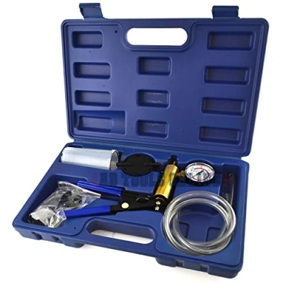 Image of AB Tools Toolzone 16pc Hand Held Vacuum Pump Brake Line Bleed Car Bike Bleeder Suction TE873
