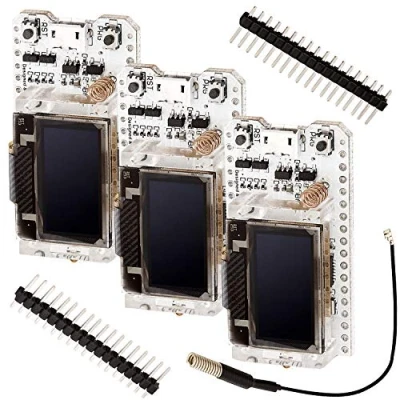 Image of AZDelivery 3 x NodeMCU ESP32 LoRa 868MHz Heltec with OLED Display including eBook