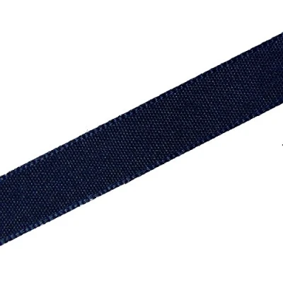 Image of Berisfords Seam Binding Polyester Ribbon Tape 25mm Wide (Navy Blue, 2 M)