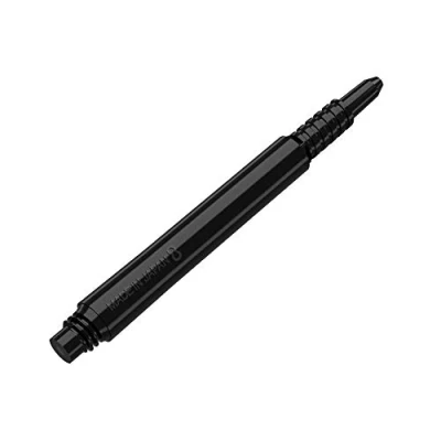 Image of 8 Flight Dart Shafts, Moulded System, Black, Medium 33mm