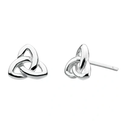 Image of Heritage Sterling Silver Celtic Trinity Knot Stud Earrings