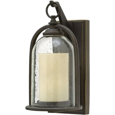 Image of Quincy 1 Light Outdoor Small Wall Lantern Oil Rubbed Bronze IP44, E27