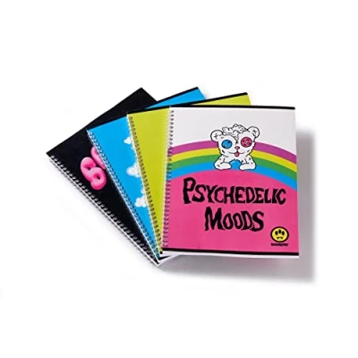 Image of Pigna Maxi Spiral Notebook Barrow, A4, Assortment of 4 Subjects, Pack 4, Multi Colour