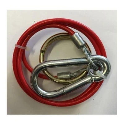 Image of TRAILER BREAKAWAY CABLE PVC RED BURST RING 2mm x 1M FOR CARAVAN MAYPOLE MP498B