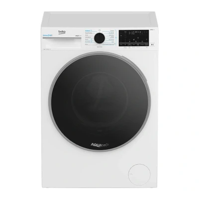 Image of Beko B5W59411A Freestanding Washing Machine, 8kg Load, 1400rpm, White, AquaTech, RecycledTub