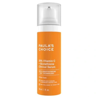 Image of Paula&#039;s Choice 25% Vitamin C + Glutathione Clinical Serum Anti Aging Visibly Brightens Skin, Reduces Sun Damage &amp; Improves Discolouration with All Skin Types 30 ml