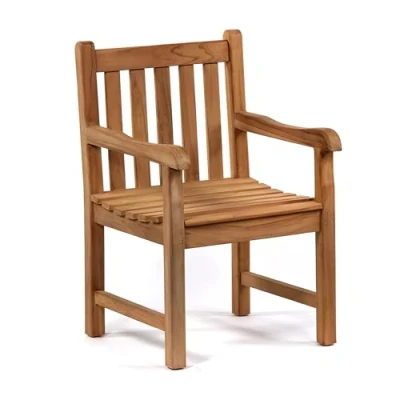 Image of BrackenStyle Warwick Grade A Teak Armchair Premium Wooden Garden Patio Outdoor Seat Chair