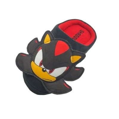 Image of Sonic The Hedgehog, Boys or Girls Kids Shadow Slippers, Black, Size 13