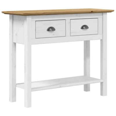 Image of vidaXL Console Table BODO Brown 90x34.5x73 cm Solid Wood Pine