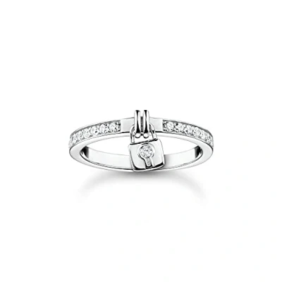 Image of Thomas Sabo Women Ring Lock 925 Sterling Silver TR2371 051 14