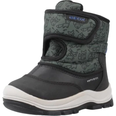 Image of Geox Baby FLANFIL BOY B ABX Snow Boot, Black/Forest, 5 UK Child