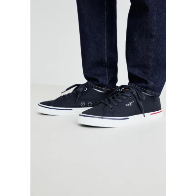 Image of Pepe Jeans Men&#039;s Kenton Smart M Sneaker, Blue (Navy), 6 UK