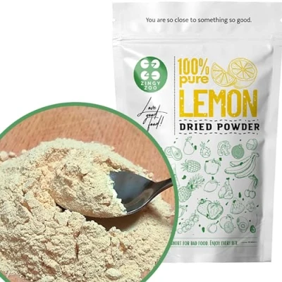 Image of Pure Whole Dried Lemon Powder Fruit as Zest Peel for Turkish Tea, Cheesecake, Cake Topping, Protein Smoothies, Clensing Powder, Tea (fine Powder)