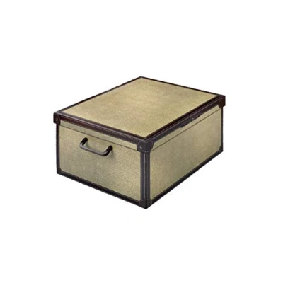 Image of Lavatelli Bauletto Tapirus, Decorative, Cardboard lids and Handles, Clothes, Toy Box Baskets, Teddy Storage, Brown, Medium