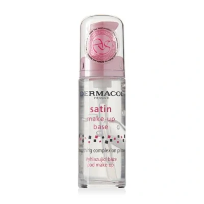 Image of Dermacol Satin Makeup Base, Matte Face Primer for Wrinkles and Pores, Transparent Oily Skin &amp; Dry Combination Skin, Easy to Blend Pore Filling Primer, 30 ml
