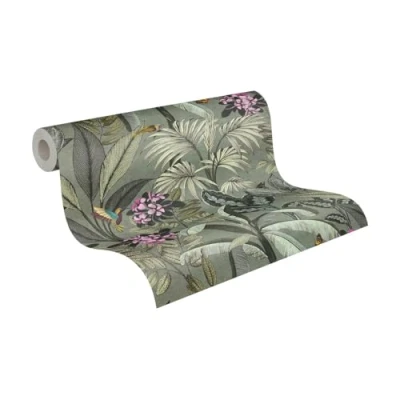 Image of A.S.Création PintWalls 387382 Non Woven Wallpaper Floral Leaves 10.05 x 0.53 m Made in Germany