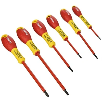 Image of Britool E160910B Insulated PH and Slotted Screwdriver Set, 1.8cm x 3.6cm 1cm, 6 Pcs