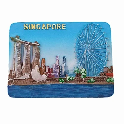 Image of 3D Singapore souvenir fridge magnet, Home&amp; kitchen decoration refrigerator magnet