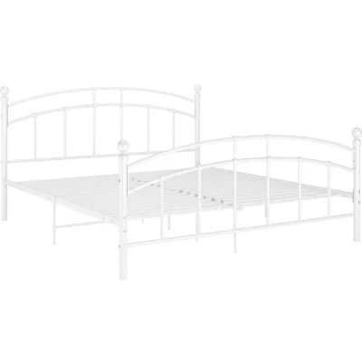 Image of vidaXL Metal Bed Frame without Mattress White 140x200cm