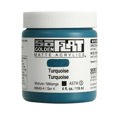 Image of Golden : SoFlat Matte Acrylic Paint 118ml Turquoise