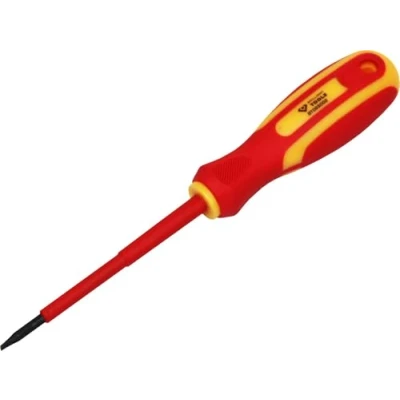Image of BRILLIANT TOOLS BT068002 VDE Screwdriver Slotted 3.0 x 75 mm [Powered by KS Tools]