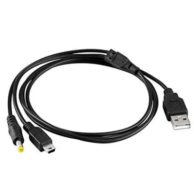 Image of WICAREYO 2 in1 Charger Cable for PSP, Data Sync Transfer USB Power Cord PSP 1000 2000 3000