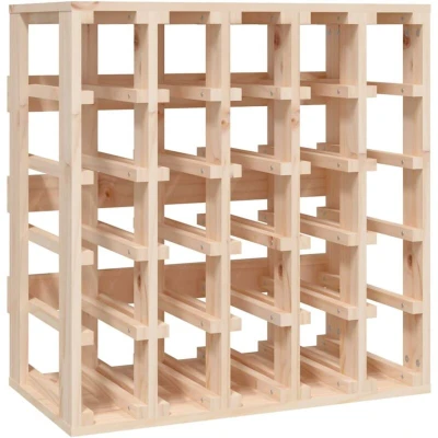 Image of vidaXL Wine Rack 58.5x33x60.5 cm Solid Wood Pine