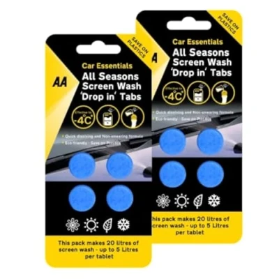 Image of AA Car Essentials 8 x All Seasons Screenwash Tablets makes up to 40 litres Effective 4C Save on Plastics