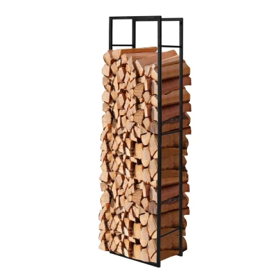 Image of SoBuy SDA03 SCH, Firewood Rack Shelf Holder Stand Stacker Organiser Log Holder, W45xD30xH170cm