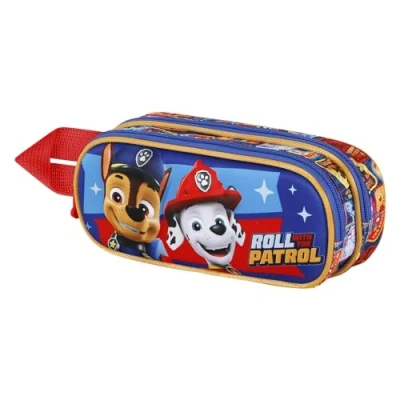 Image of Paw Patrol Duty 3D Double Pencil Case, Multicolour, 22 x 9.5 cm