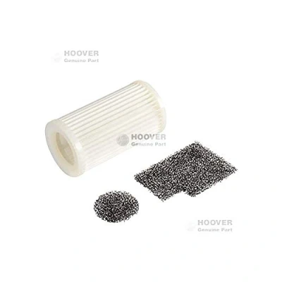 Image of Hoover U76 Pre Motor Filter Kit, Extra Filtering, Original Accessory and Spare Part, Compatible with Whirlwind Pets Bugless Cylinder Vacuum Cleaner, Black, White