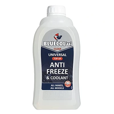 Image of Bluecol BLU001 Universal Clear Antifreeze &amp; Coolant 1 Litre x 6