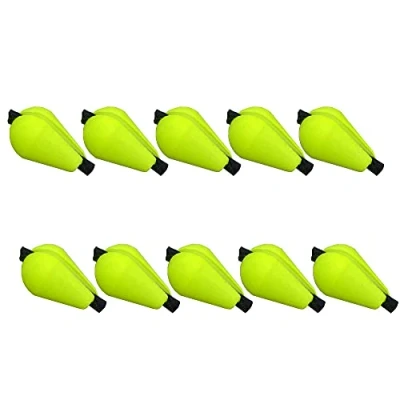 Image of ANCLLO 10pcs Float Foam Water Drop Strike Indicators Fly Fishing Accessory, Fluorescent Yellow