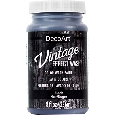 Image of DecoArt Effect Wash Paint, Black Vintage, 6.09 x 10.92 cm