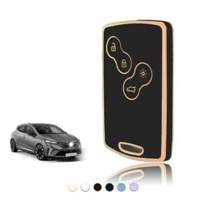 Image of TOOMUME Car Key Cover TPU, Case Fit for Renault Scenic Clio Laguna Megane Zoe Captur Duster Espace Fluence Koleos Kadjar Logan, Protective Fob Smart