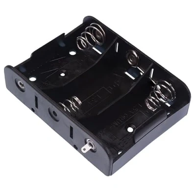 Image of C x 3 Open Style Battery Holder Case With Solder Lug Terminals