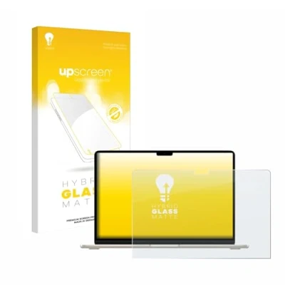 Image of upscreen Matte Screen Protector Glass Film compatible with Apple MacBook Air 15&quot; M3 2024 Anti Glare, Fingerprint, 9H Protection