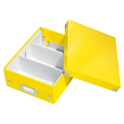 Image of Leitz Organiser Box, Click and Store Range 60570016 Small, Yellow