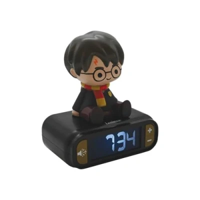 Image of LEXIBOOK Digital Alarm Night Light Snooze, Clock, Luminous Harry Potter, Black Colour