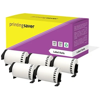Image of 5X DK 22243 102 mm x 30.48 m Compatible Continuous Paper Label Tapes for P Touch QL 1050, 1050N, 1060N, 1100, 1110NWB Printers