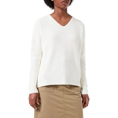 Image of Camel Active Womenswear Women&#039;s 309589/7K20 Pullover Sweater, Off White, S