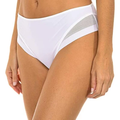 Image of DIM Generous panties elastic and breathable fabric 00A63 women White