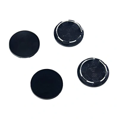 Image of GAOHOU® 4 X Black Racing Car Wheel Center Hub Caps Covers Set No Logo Universal 50mm