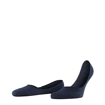 Image of FALKE Men&#039;s Invisible Step Medium Cut Box M IN Cotton No Show Plain 1 Pair Liner Socks, Blue (Dark Navy 6375) new eco friendly, 8.5 9.5