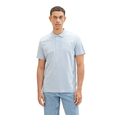 Image of TOM TAILOR Men&#039;s 1036437 Polo Shirt with Stripes, 31992 Stonington Blue White, XXL